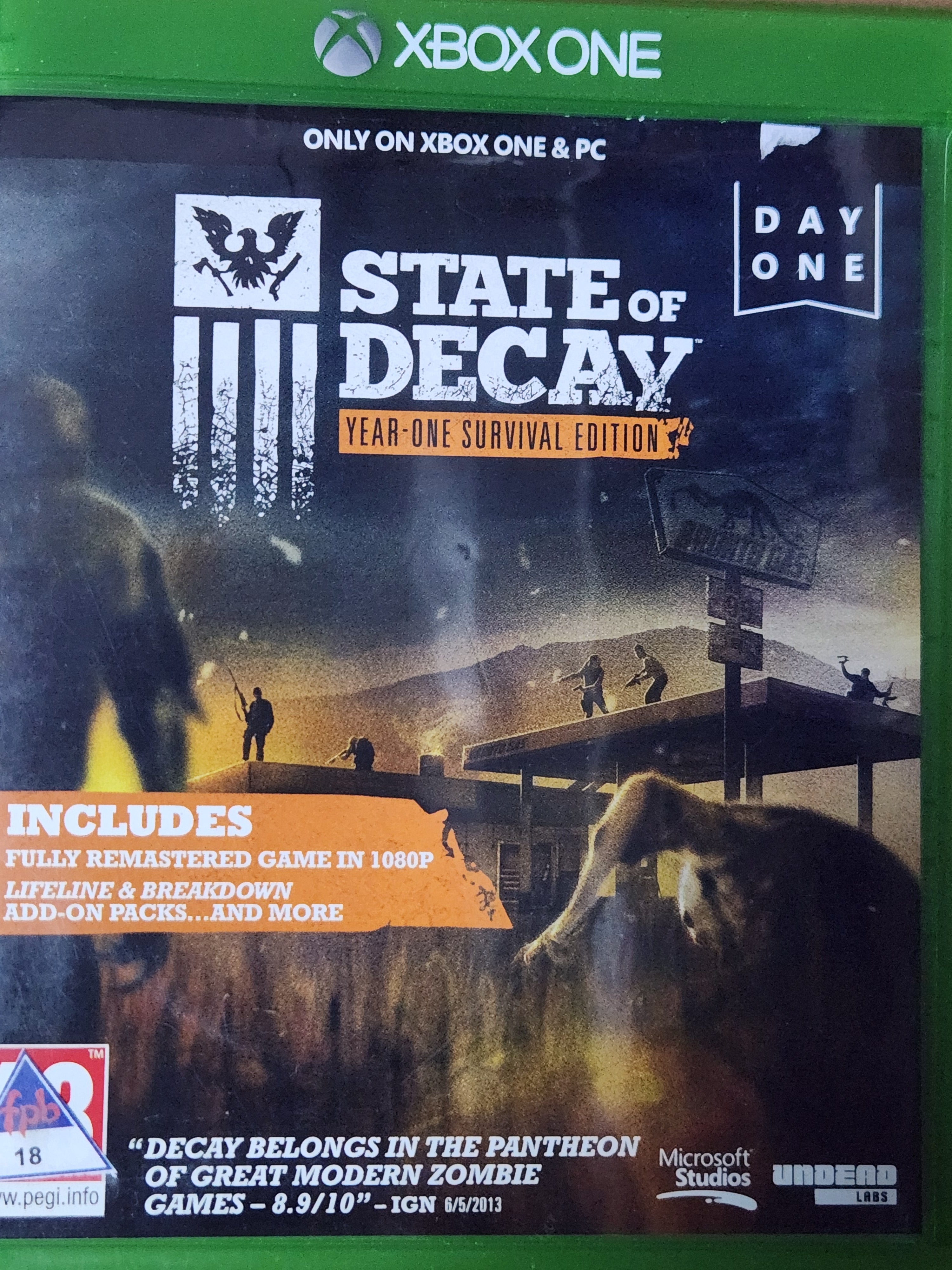State of Decay Day one xbox one