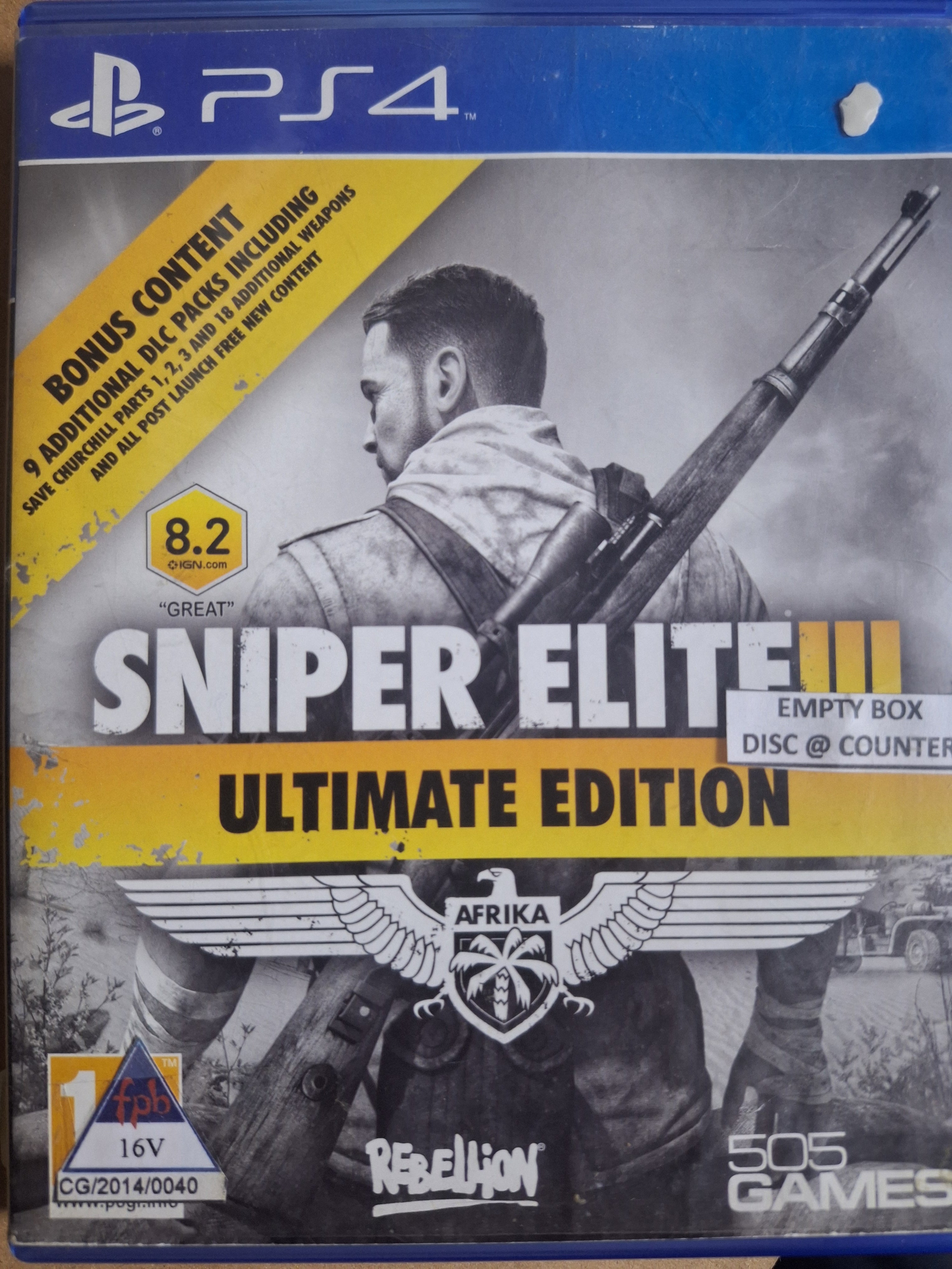 Sniper Elite 3 Ultimate Edition ps4