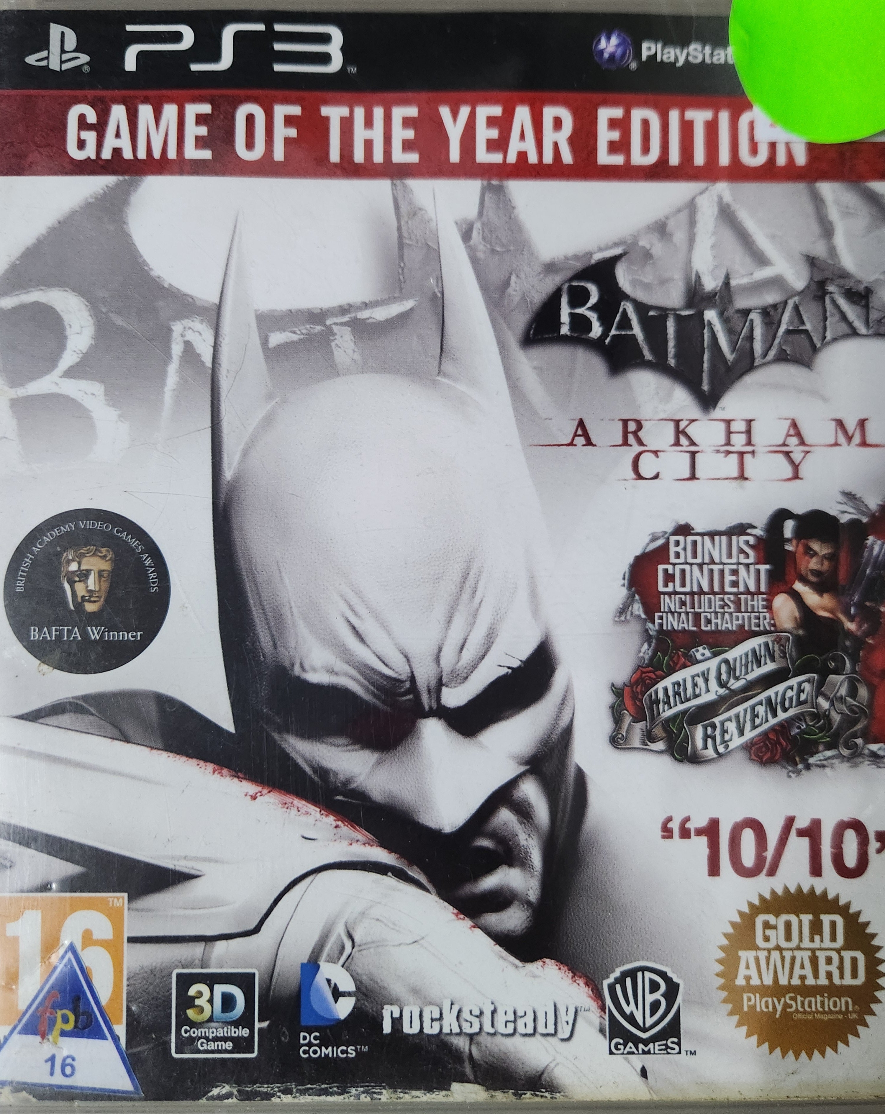 Batman Arkham City Game of the year edition ps3