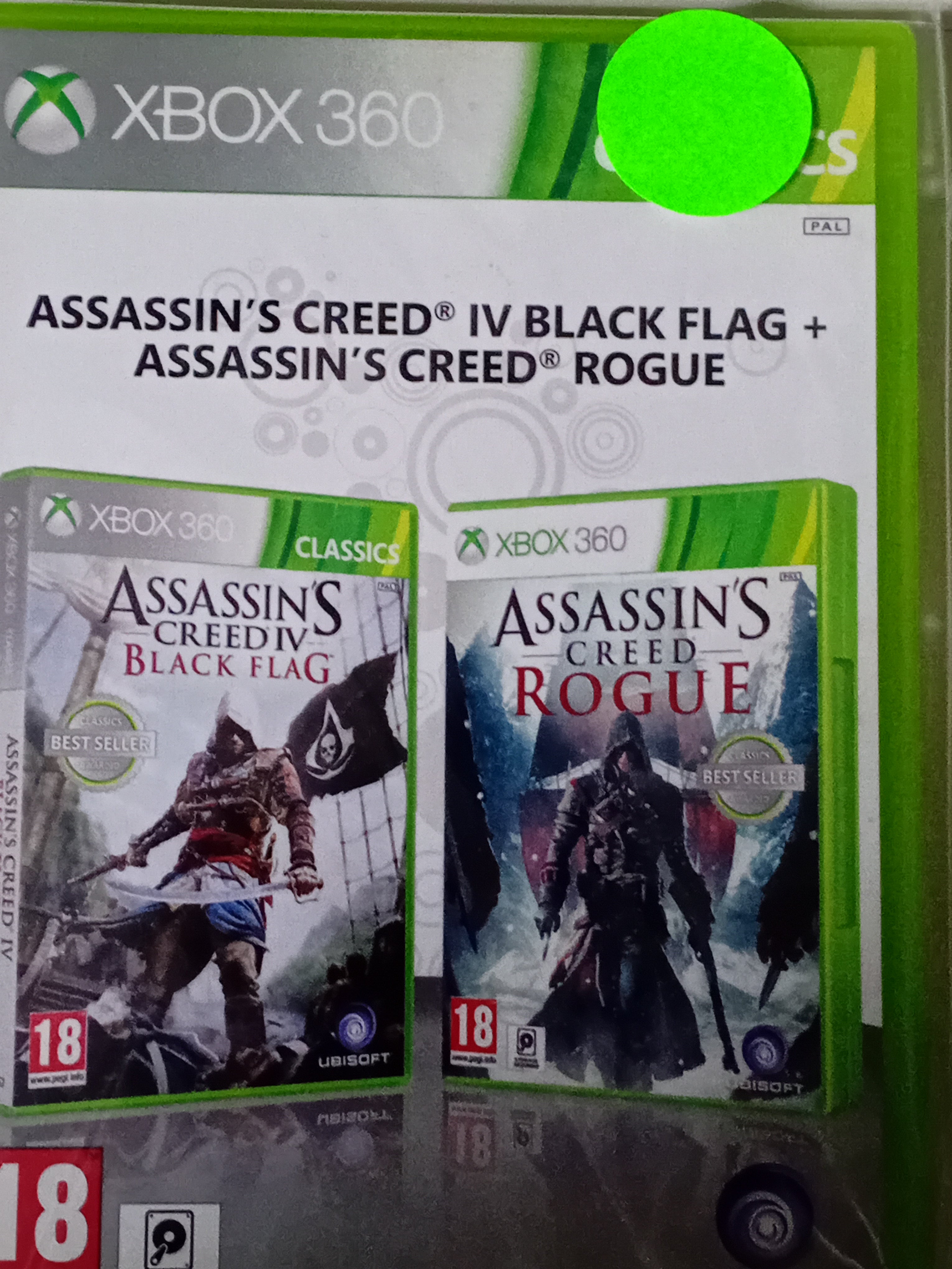 Assassins Creed IV Black lag + Assassins Creed Rogue  Xbox360