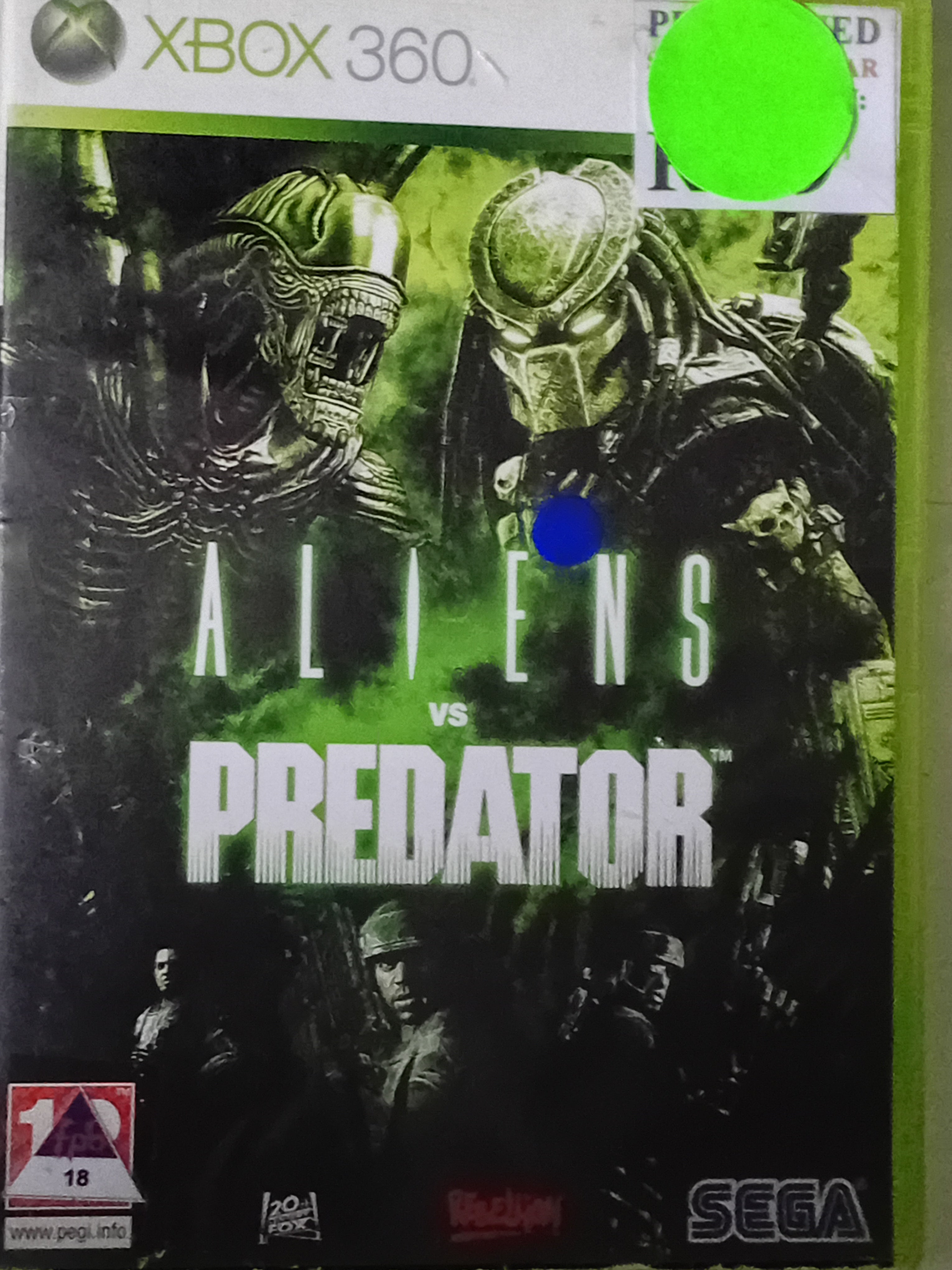 Aliens VS Predator Xbox 360