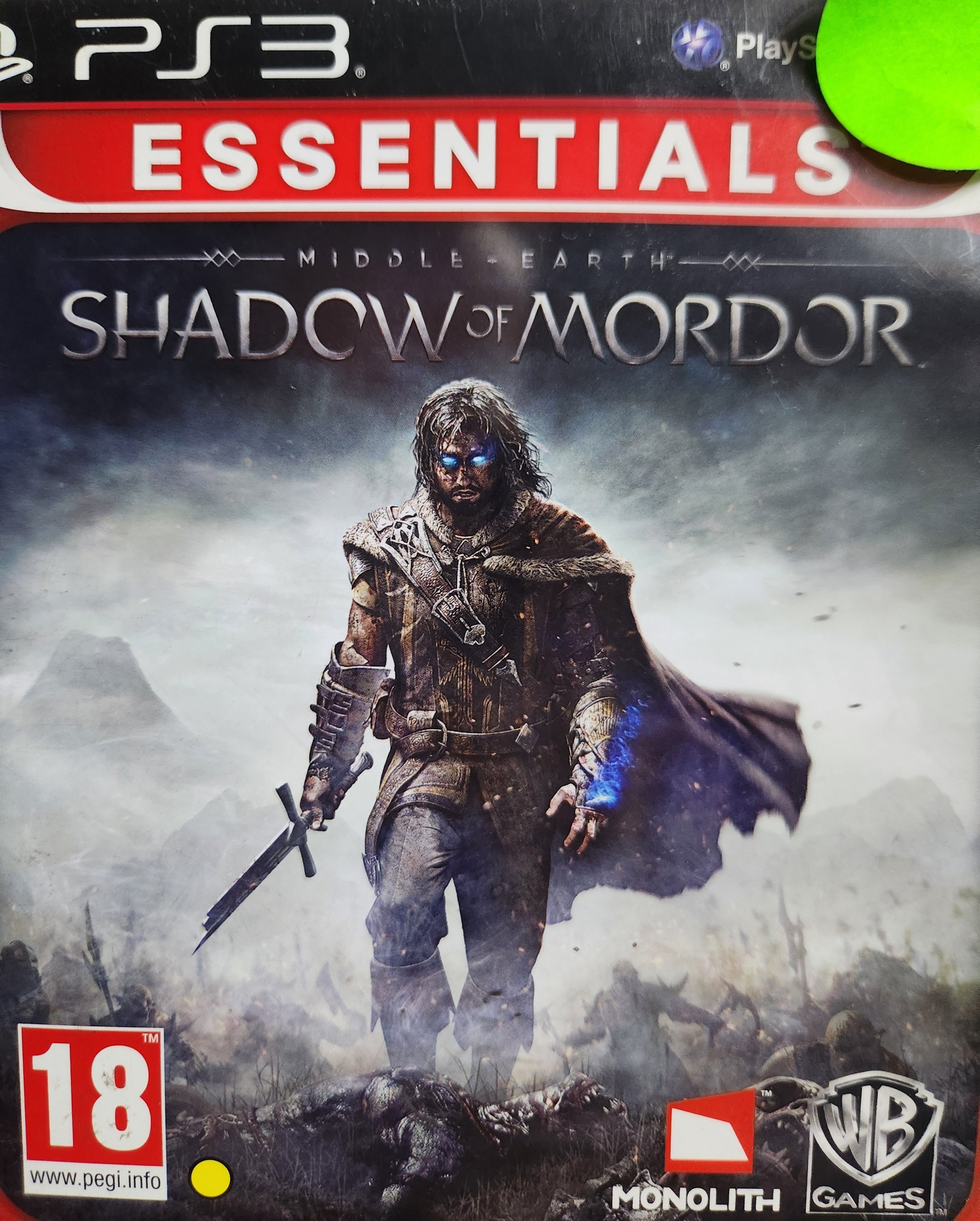 Middle Earth Shadow Of Mordor Ps3