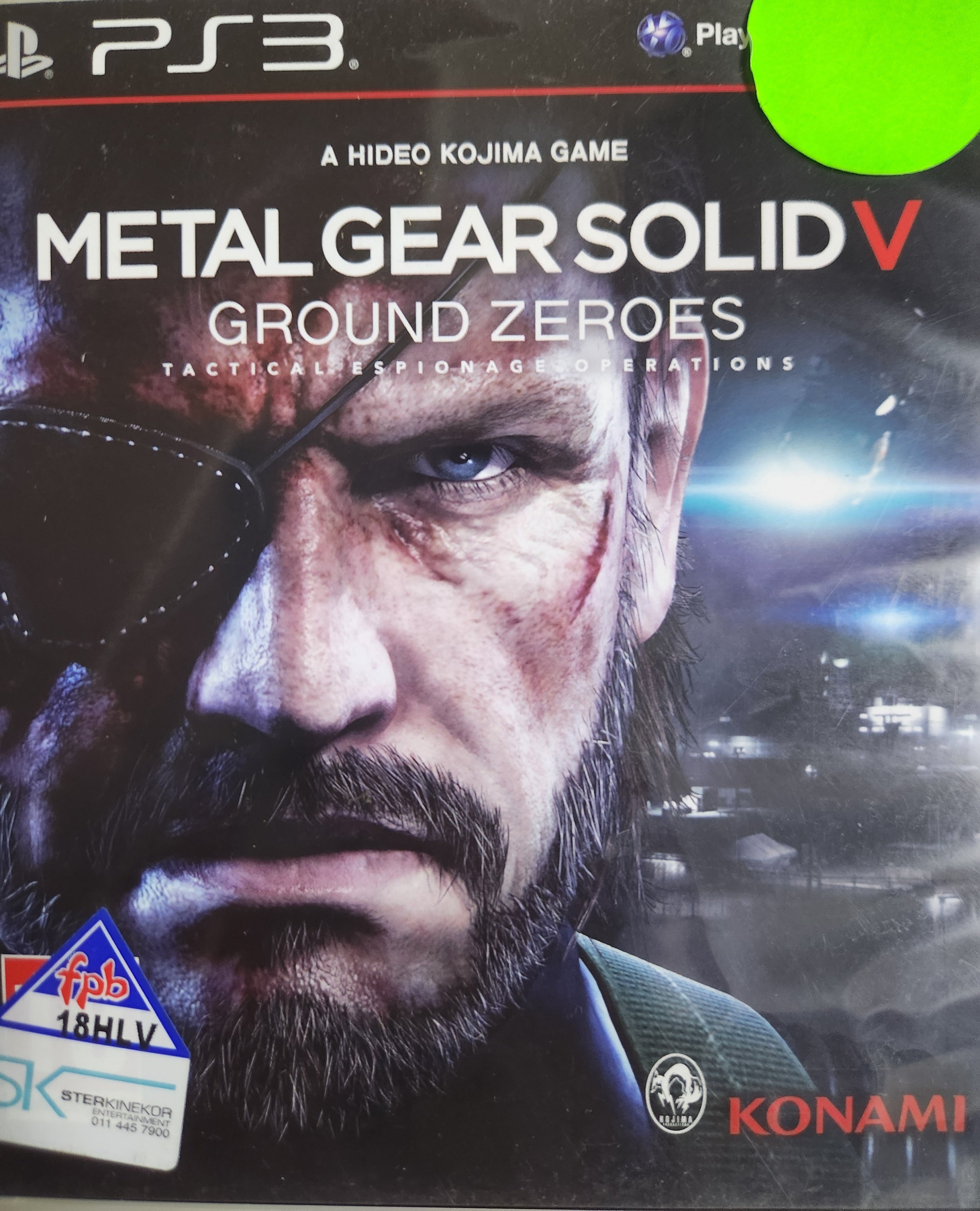 Metal Gear Solid V Ground Zeroes Ps3