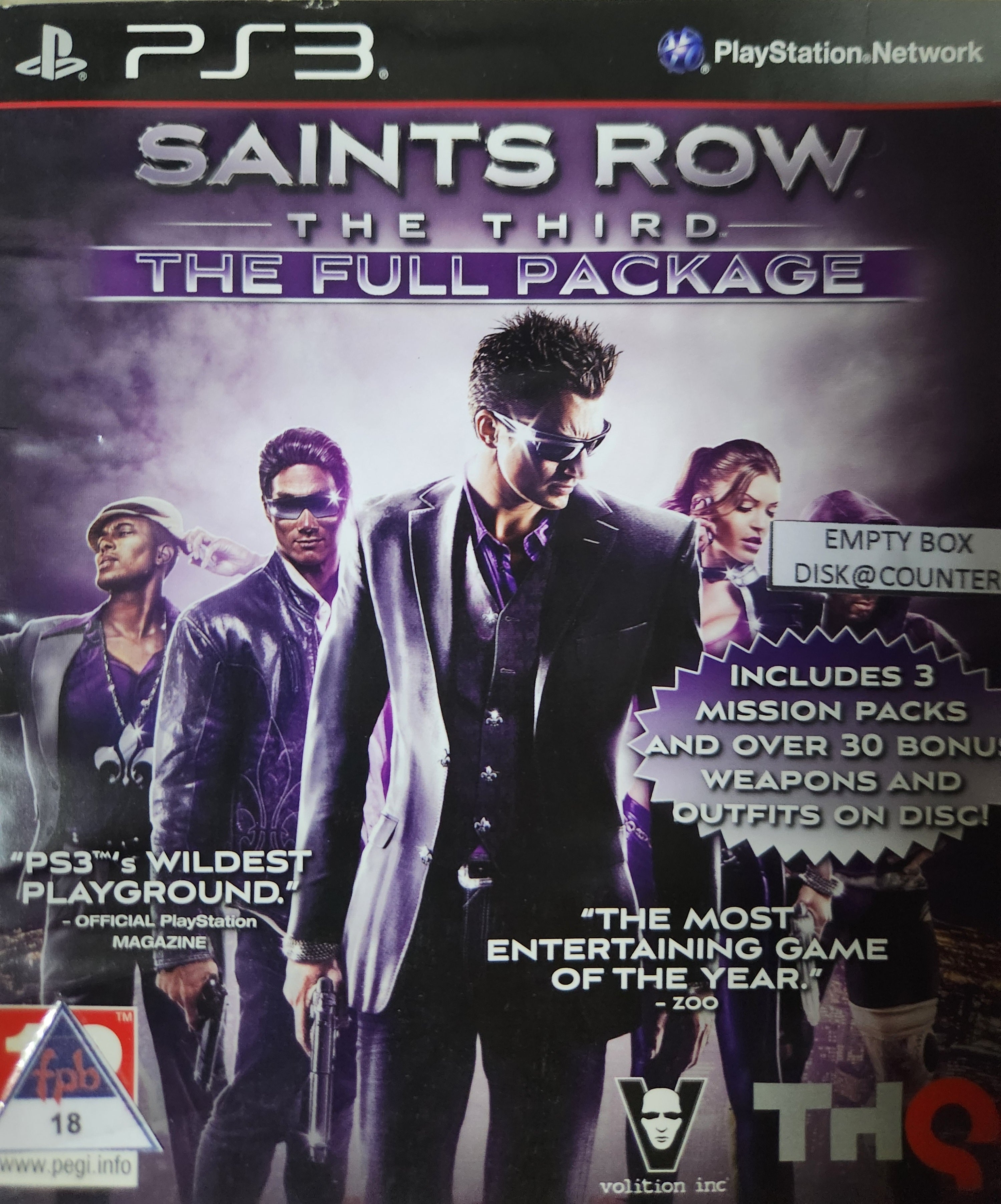 Saints Row The Third The full Package Ps3
