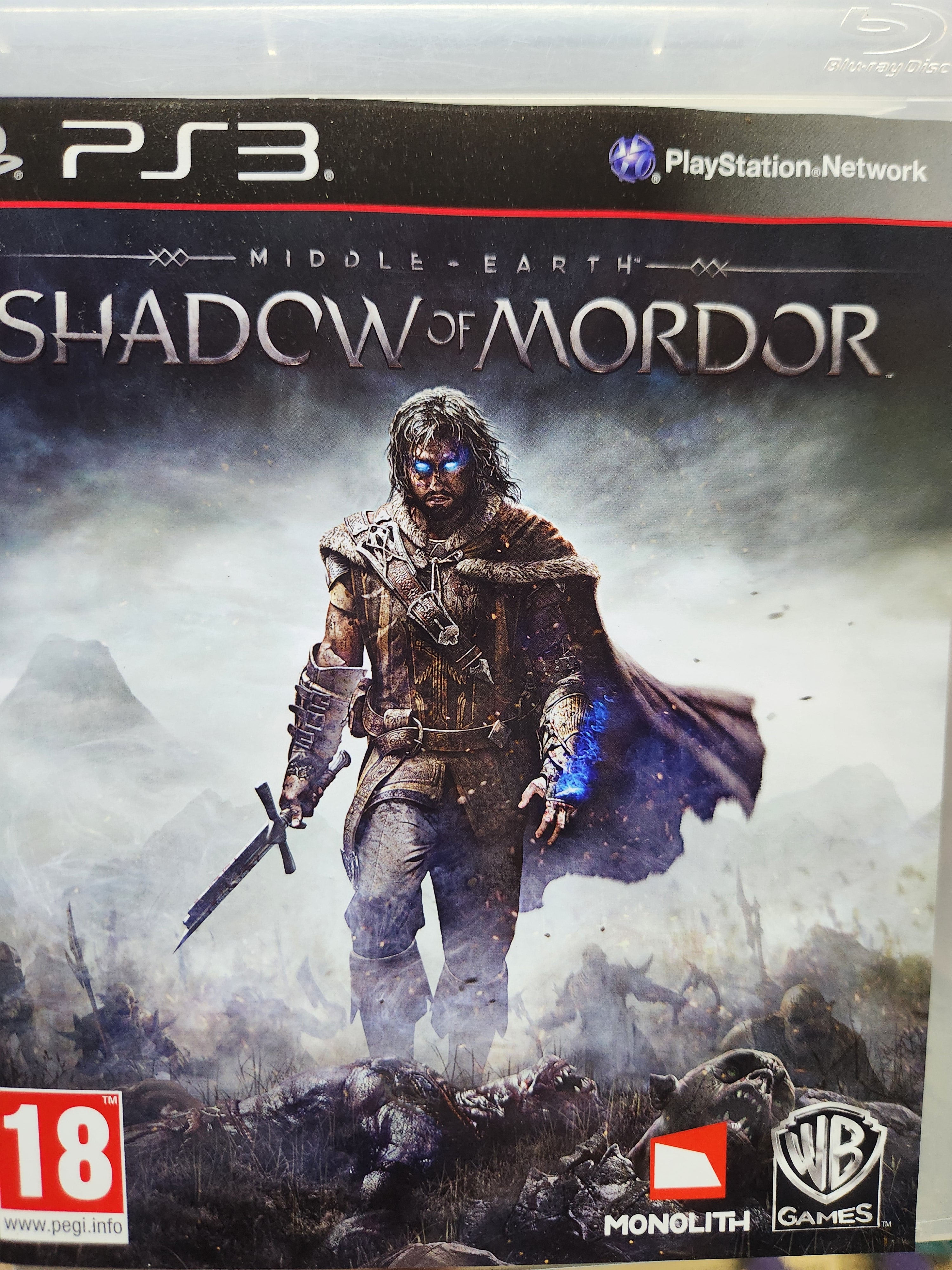 Middle Earth Shadow Of Mordor Ps3