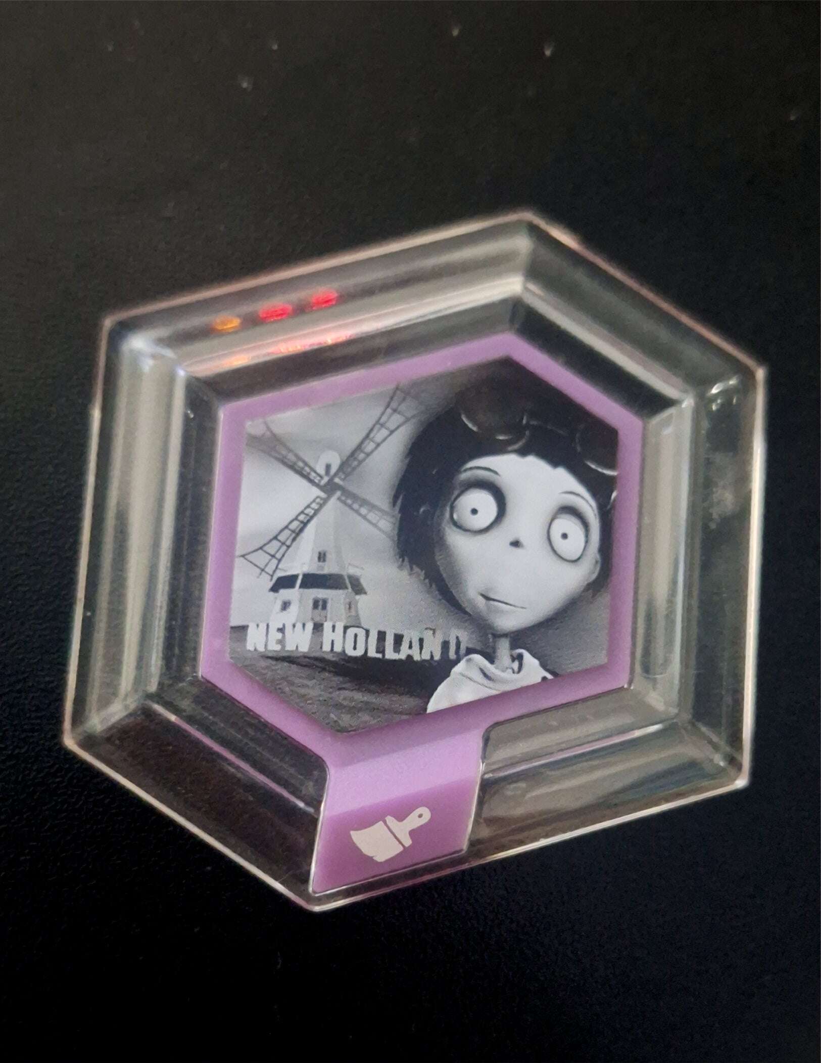 Disney Infinity 1.0 Frankenweenie "New Holland Skyline" Hexagonal Power Disc Game Impress