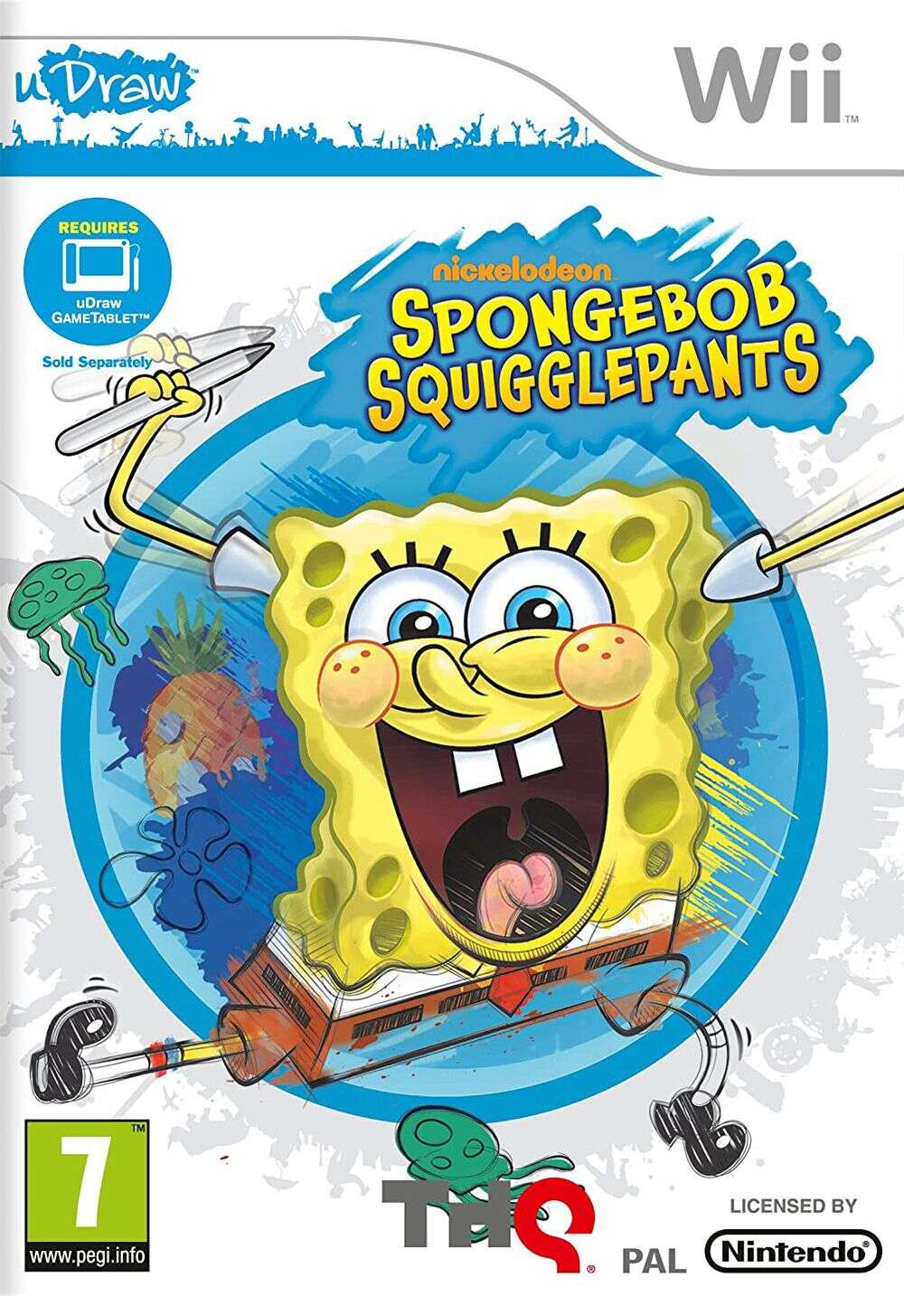 Spongebob Squigglepants [uDraw] Wii Game Impress